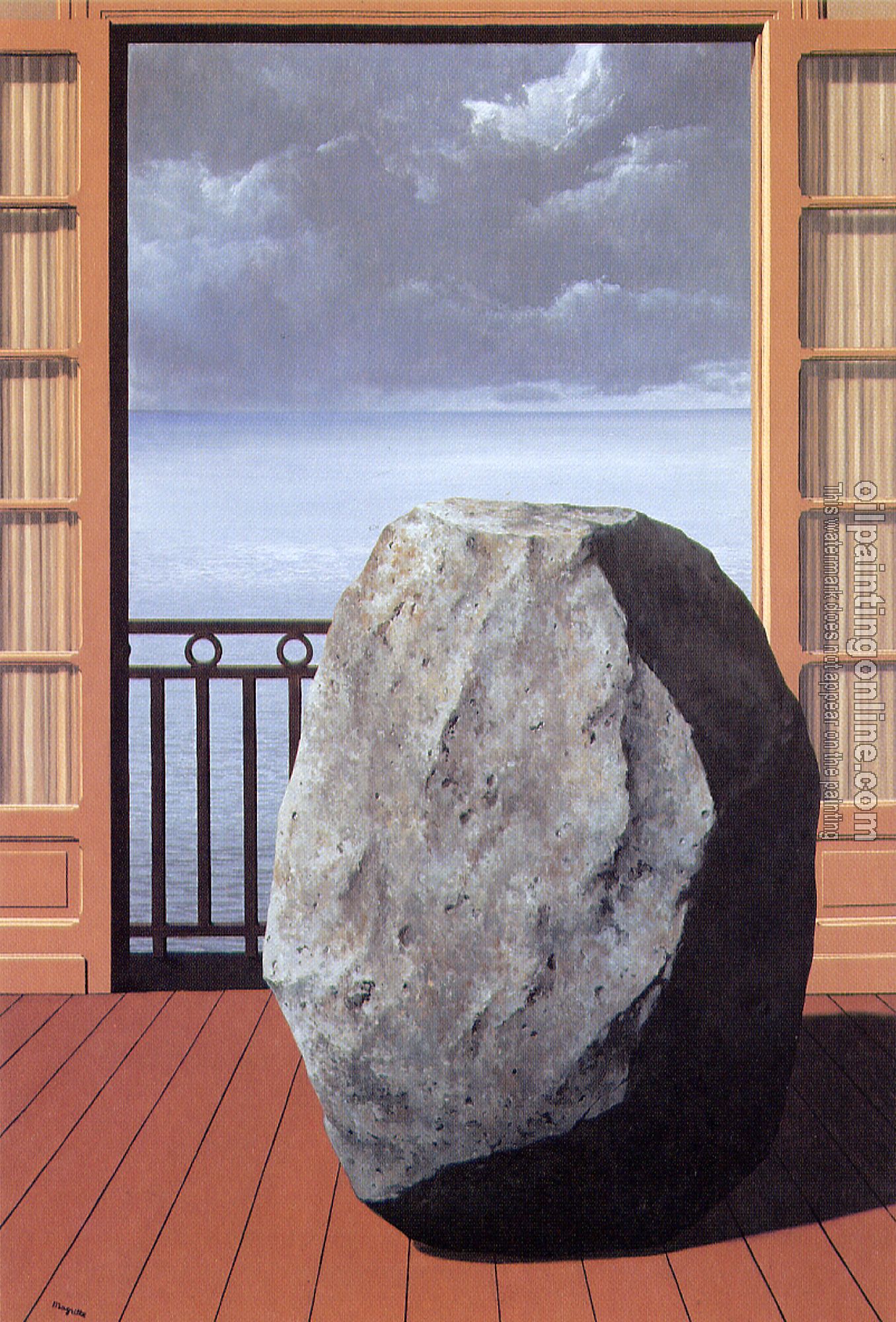 Magritte, Rene - abstract oil painting